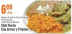 Market Basket Chili Verde with Rice & Beans offer