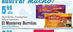 Market Basket El Monterey Burritos offer
