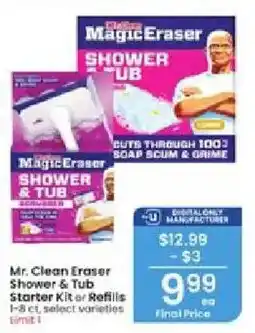 Albertsons Mr. Clean Eraser Shower & Tub Starter Kit or Refills offer
