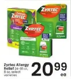 Albertsons Zyrtec Allergy Relief offer
