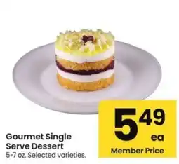 Albertsons Gourmet Single Serve Dessert offer