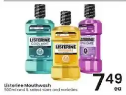 Albertsons Listerine Mouthwash offer