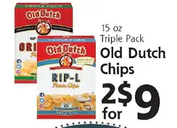 Hugo's Supermarkets Old Dutch Rip-L Potato Chips offer