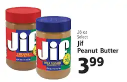Hugo's Supermarkets Select Jif Peanut Butter offer