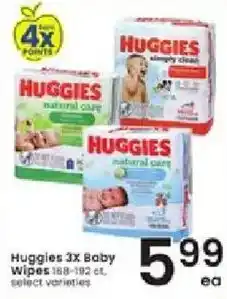 Albertsons Huggies 3X Baby Wipes offer