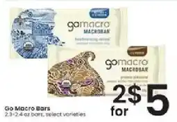 Albertsons Go Macro Bars offer