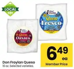 Albertsons Don Froylan Queso offer