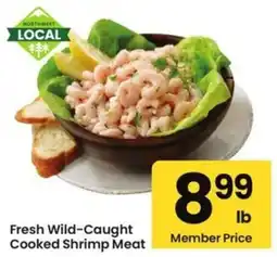 Albertsons Fresh Wild-Caught Cooked Shrimp Meat offer