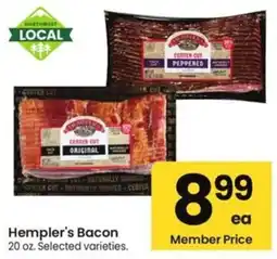 Albertsons Hempler's Bacon offer