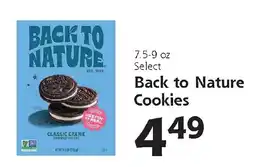 Hugo's Supermarkets Select Back to Nature Cookies offer