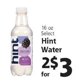Hugo's Supermarkets Select Hint Water offer