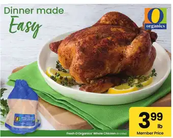 Albertsons Fresh O Organics' Whole Chicken offer