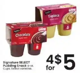 Albertsons Signature Select Pudding Snack offer