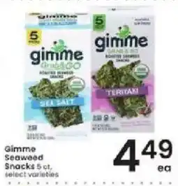 Albertsons Gimme Seaweed Snacks offer