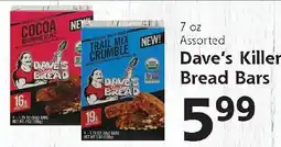 Hugo's Supermarkets Dave's Killer Bread Bars offer