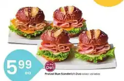 Albertsons In the Deli Pretzel Bun Sandwich Duo offer
