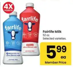 Albertsons Fairlife Milk offer