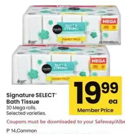 Albertsons Signature Select Bath Tissue offer