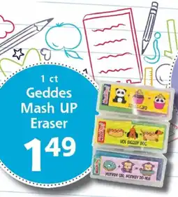 Hugo's Supermarkets Geddes Mash Up Eraser offer