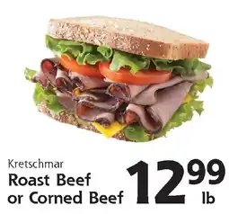 Hugo's Supermarkets Kretschmar Roast Beef or Corned Beef offer