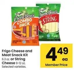 Albertsons Frigo Cheese and Meat Snack Kit offer