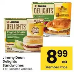 Albertsons Jimmy Dean Delights Sandwiches offer