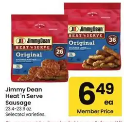 Albertsons Jimmy Dean Heat 'n Serve Sausage offer