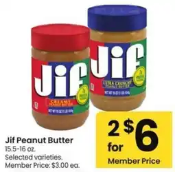 Albertsons Jif Peanut Butter offer