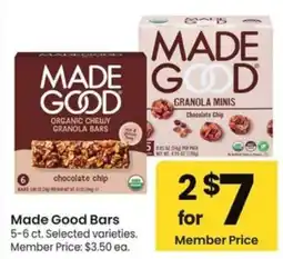 Albertsons Made Good Bars offer