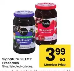 Albertsons Signature Select Preserves offer