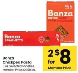 Albertsons Banza Chickpea Pasta offer
