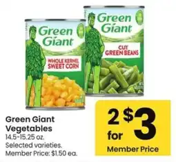 Albertsons Green Giant Vegetables offer