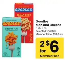 Albertsons Goodles Mac and Cheese offer