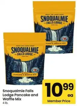 Albertsons Snoqualmie Falls Lodge Pancake and Waffle Mix offer