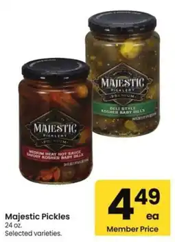 Albertsons Majestic Pickles offer