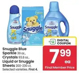 Albertsons Snuggle Blue Sparkle offer