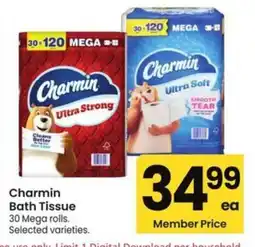 Albertsons Charmin Bath Tissue offer