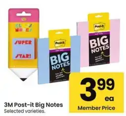Albertsons 3M Post-it Big Notes offer