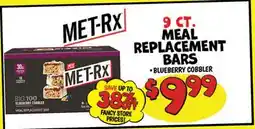 Ollie's MET-RX BIG 100 MEAL REPLACEMENT BARS offer