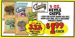 Ollie's CAROLINA POTATO CHIPS KETTLE CHIPS offer