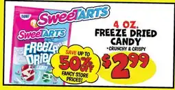 Ollie's SWEETARTS FREEZE DRIED CANDY offer