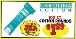 Ollie's CAROLINA COTTON COTTON ROUNDS offer