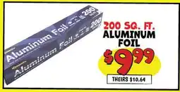 Ollie's ALUMINUM FOIL offer
