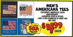 Ollie's MEN'S AMERICANA TEES offer