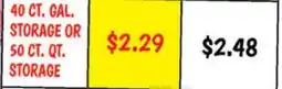Ollie's DYNAMIC 40 CT. GAL. STORAGE OR 50 CT. QT. STORAGE offer