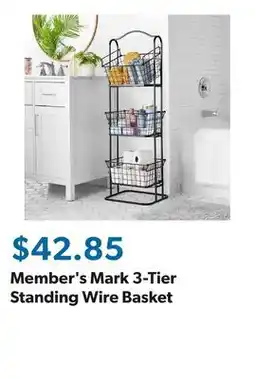 Sam's Club Member's Mark 3-Tier Standing Wire Basket offer