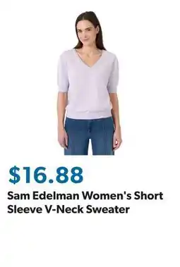 Sam's Club Sam Edelman Women's Short Sleeve V-Neck Sweater offer