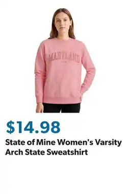 Sam's Club State of Mine Women's Varsity Arch State Sweatshirt offer