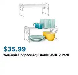 Sam's Club YouCopia UpSpace Adjustable Shelf, 2-Pack offer