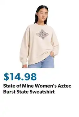 Sam's Club State of Mine Women's Aztec Burst State Sweatshirt offer
